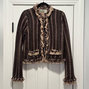 Anthropologie Brown Cardigan Sweater - Large - NWT